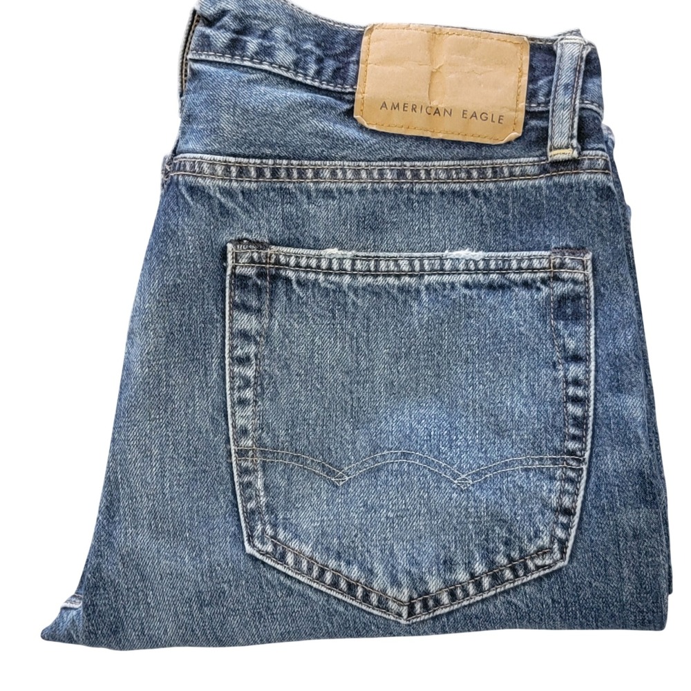 American Eagle Original Bootcut Mens‎ 31x30 Blue Denim Jeans 100% Cotton 54485